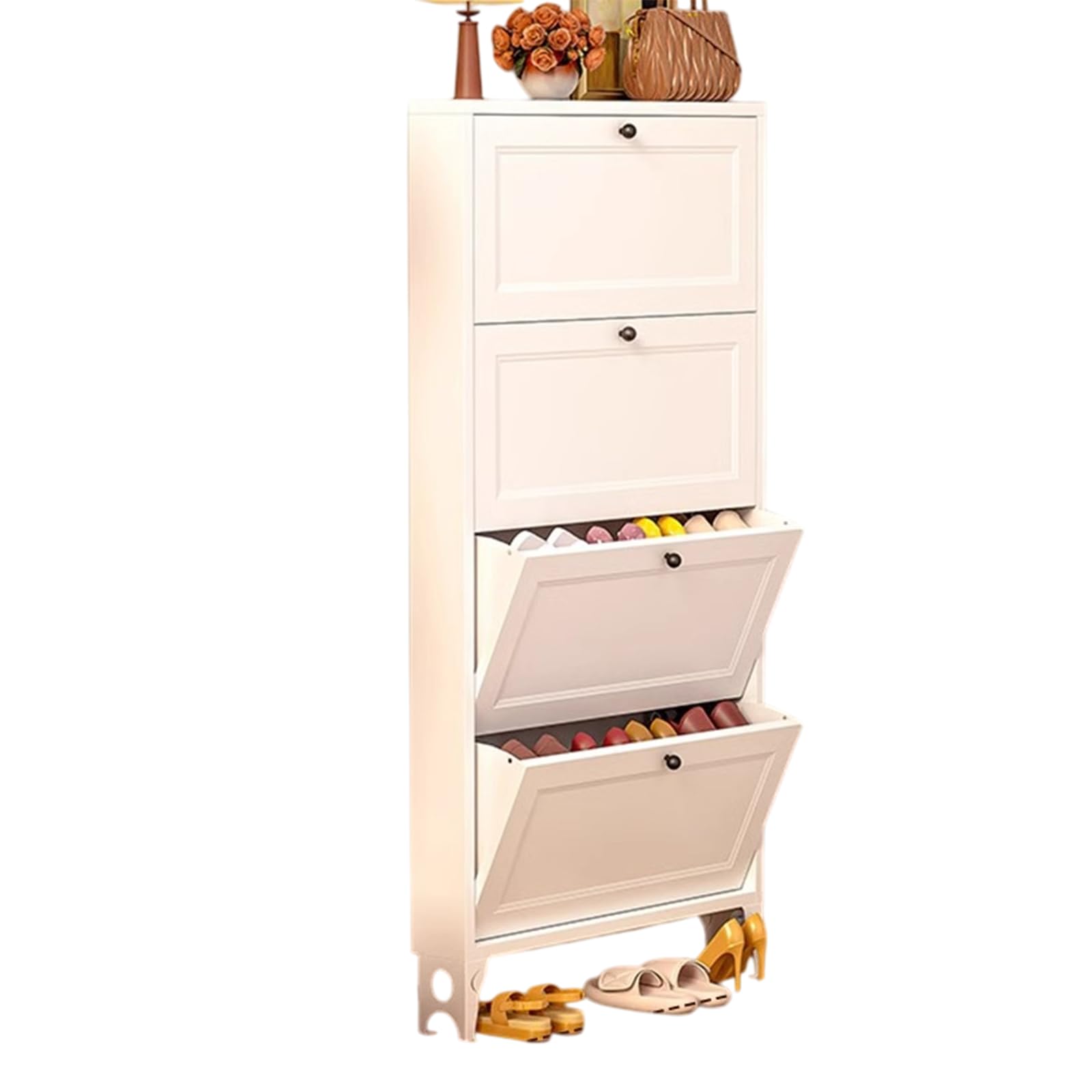 Organisateur de porte-chaussures sur pied pour petit espace