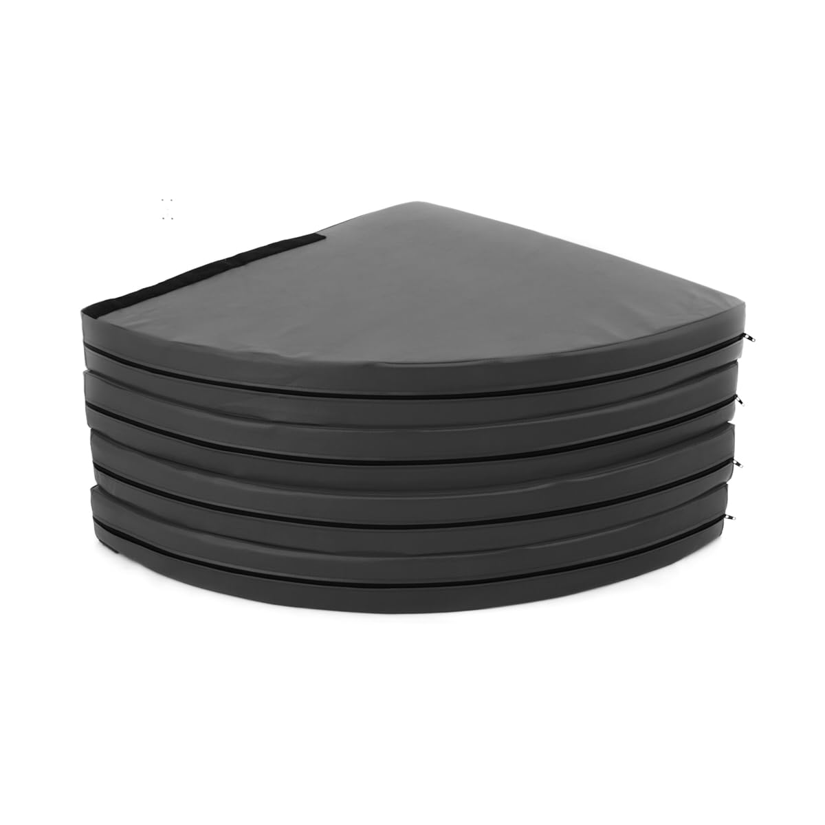 Tapis de danse de piscine pliable rond Ø 10 cm, diamètre 120/150/160 cm, tapis de sol antidérapant avec ouverture pour barre de danse pole, tapis de protection carré, tapis de chute, accessoires de