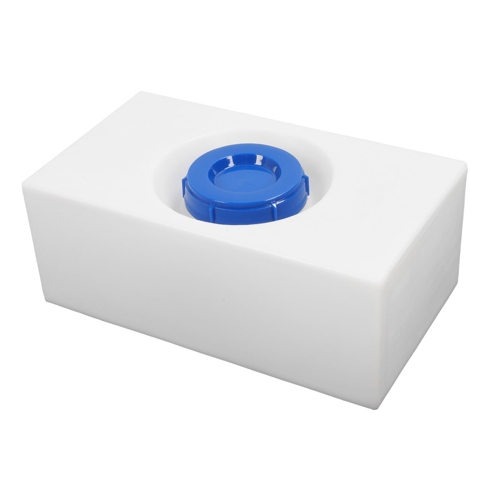 Depósito de almacenamiento de agua de 8 galones LLDPE a prueba de paso – Tanque de retención de agua dulce para caravanas, remolques, barcos, forma cuadrada, lisa y sellada, entrada de boca de 130 mm