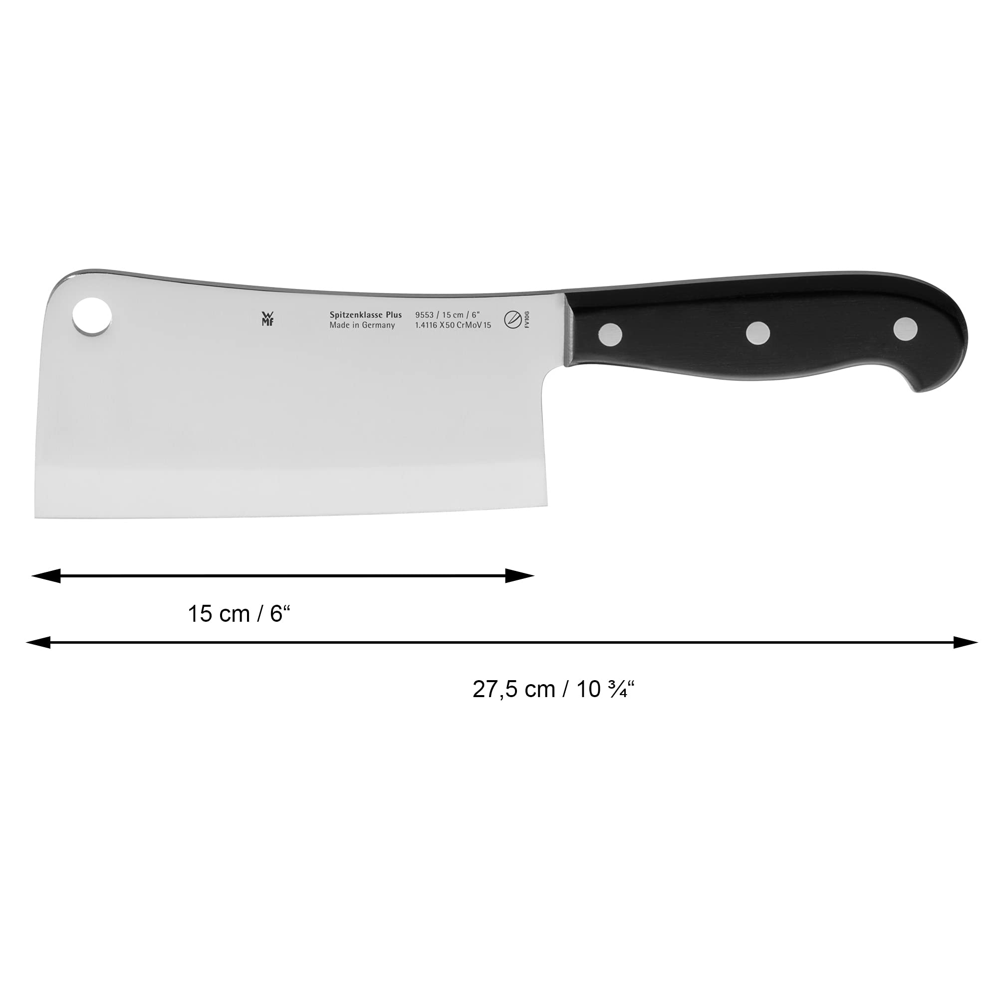 WMF 1895536032 Plus Performance Cut Couperet Chinois Longueur de Lame 15 cm