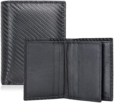 Amazon Brand - Eono Men & Women Genuine Leather Wallets for RFID Blocking System in Wallet with Elegant Gift