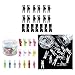 20pcs Transparent Pushpins Decorative Binder Clip-Like Pushpins Photo File Thumb Tacks for School Message Boards Pushpins Cute Large Head Colorful Small Large for Office Corkboard Classroom of