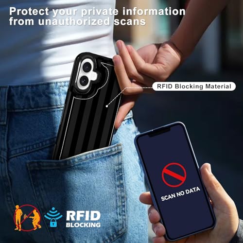 Étui iPhone 17 antichoc militaire avec fentes pour cartes intégrées - 4