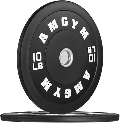 Juego de placas de parachoques negras, juego de pesas de 2 pulgadas para levantamiento de pesas