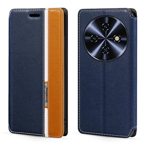 Shantime �N���V�b�N�X�g���C�v���U�[���P�[�X Oukitel C5 2025 �Ƃ̌݊������� �B���}�O�l�b�g �J�[�h���[ �R���g���X�g�z�F�f�U�C��(�u���[)