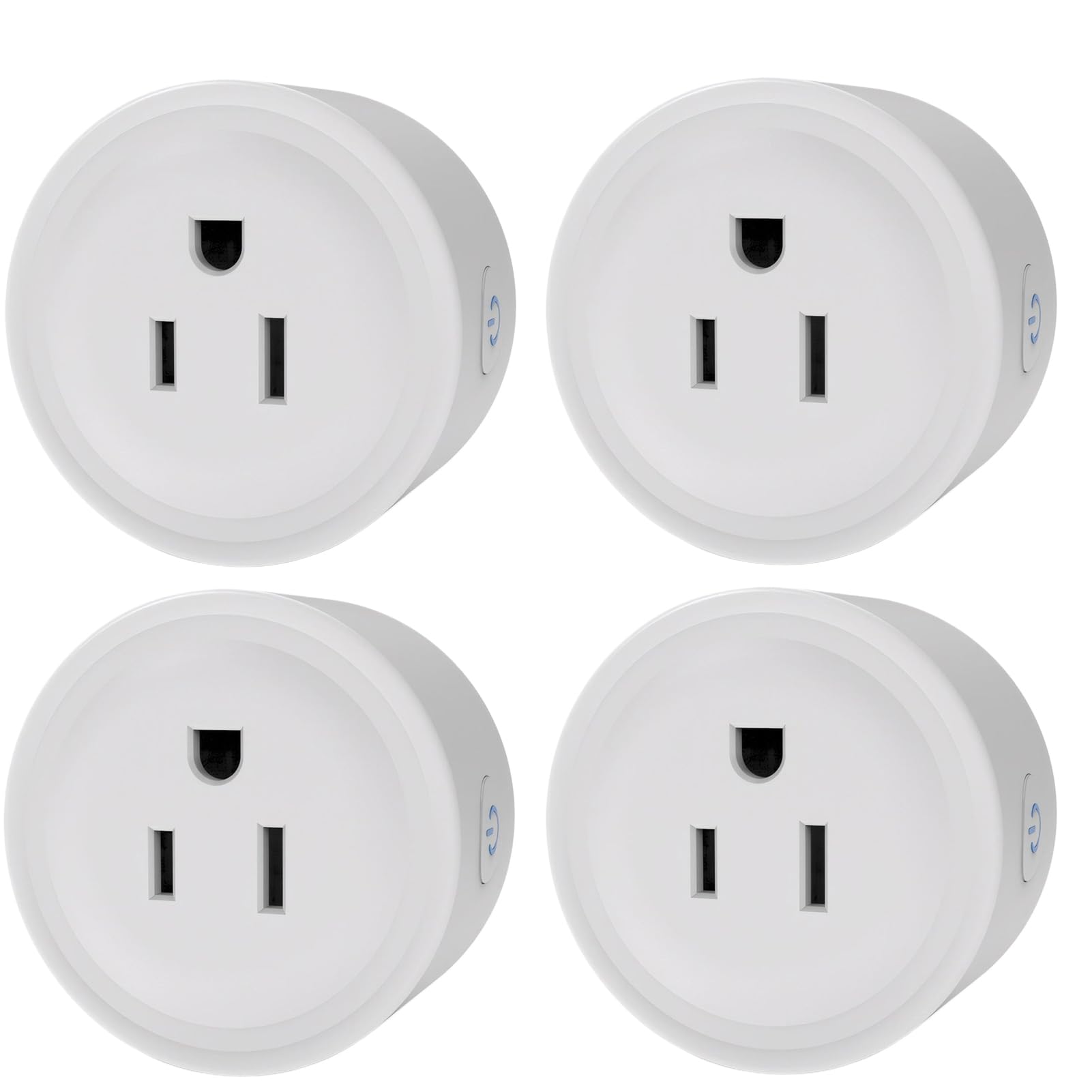 Mengshen 4 Pack WiFi Smart Plug Mini Outlet Socket with App Remote Control Timer Function Compatible with Alexa