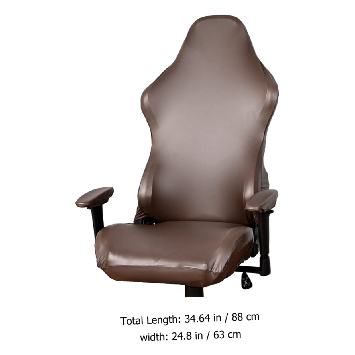 VICASKY Gaming Stuhl Bezug 1 Satz aus Pu und Polyester in Kaffee