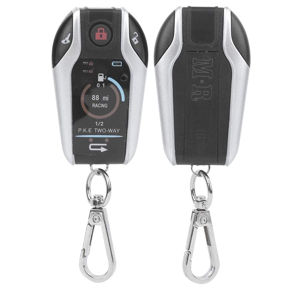 Yctze di allarme a 2 vie Telecomando antifurto universale per moto in ABS per sicurezza 12V con avvio remoto