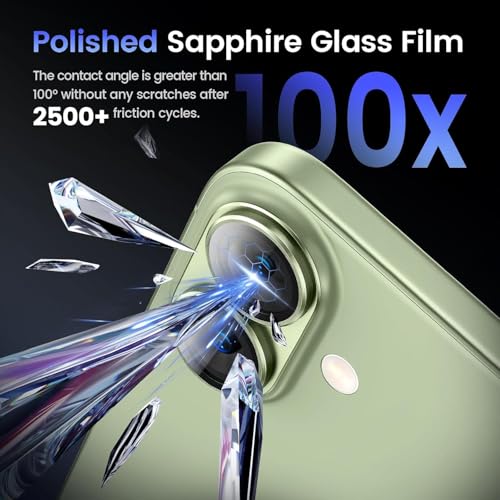 Image of Camera Lens Protector Tempered Glass for iPhone 17 - Alloy Metal Cover with Tempered Glass - Scratch Resistant, Easy Installation