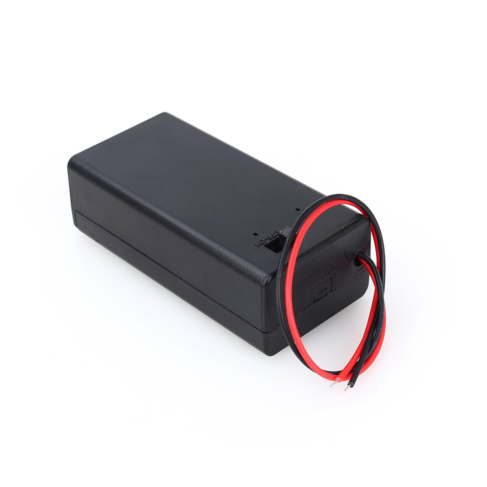 Estink Support de Batterie 9 V, Boîtier pour Pile 9V Volt PP3, Compartiment de Batterie 9 V avec boîtier et Interrupteur, 68,02 x 33,24 x 21,58 mm, Longueur du câble d'alimentation 150 mm
