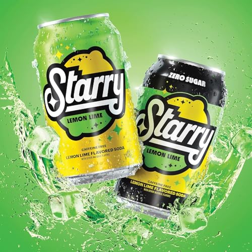 Image of Starry Lemon Lime Soda, Caffeine Free, Mini Cans, 7.5 Fl oz (Pack of 10)