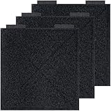 VEAPILS Molle Patch Panel, Tactical Molle Hook and Loop Panel for Molle Accessories, 4' x 4' Adapter Panel for Badges and Insignia Patches - Tactical Backpack Accessories (Black, 3 Pack)