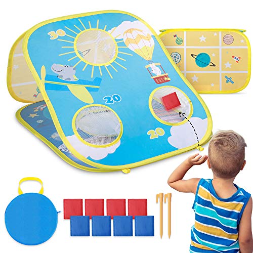 BELLAÂ·BAYS Animal Bean Bag Toss Game Toy Outdoor Family Party Supplies for Kids,Cool Toddler Toy Gifts Birthday for Ages 3 4 5 6 7 Year Old Boys Interactive Sports & Fun Cornhole Game