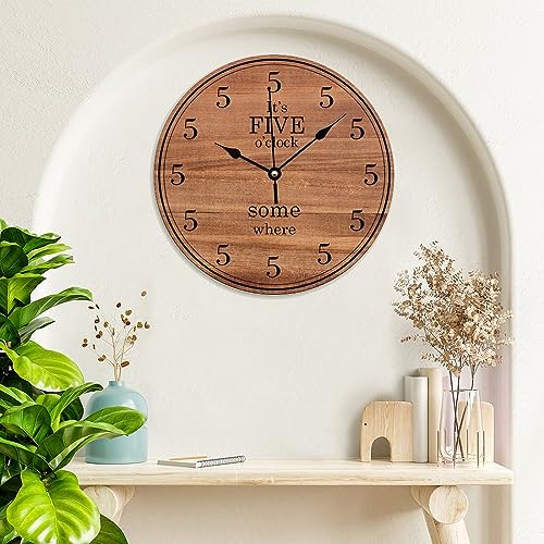 Reloj de Pared Analógico PVC 15x15 in Silencioso miniatura 3