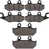 Cnornus Pastillas de Freno Delanteras y Traseras para Suzuki AN 400 AN400 Burgman Skywave 400 ABS 2007-2013 AN 250 Skywave Typ M 2007-2008