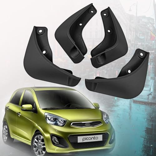 Guardabarros para KIA Picanto 2011-2018 sin taladrar de goma resistente 2
