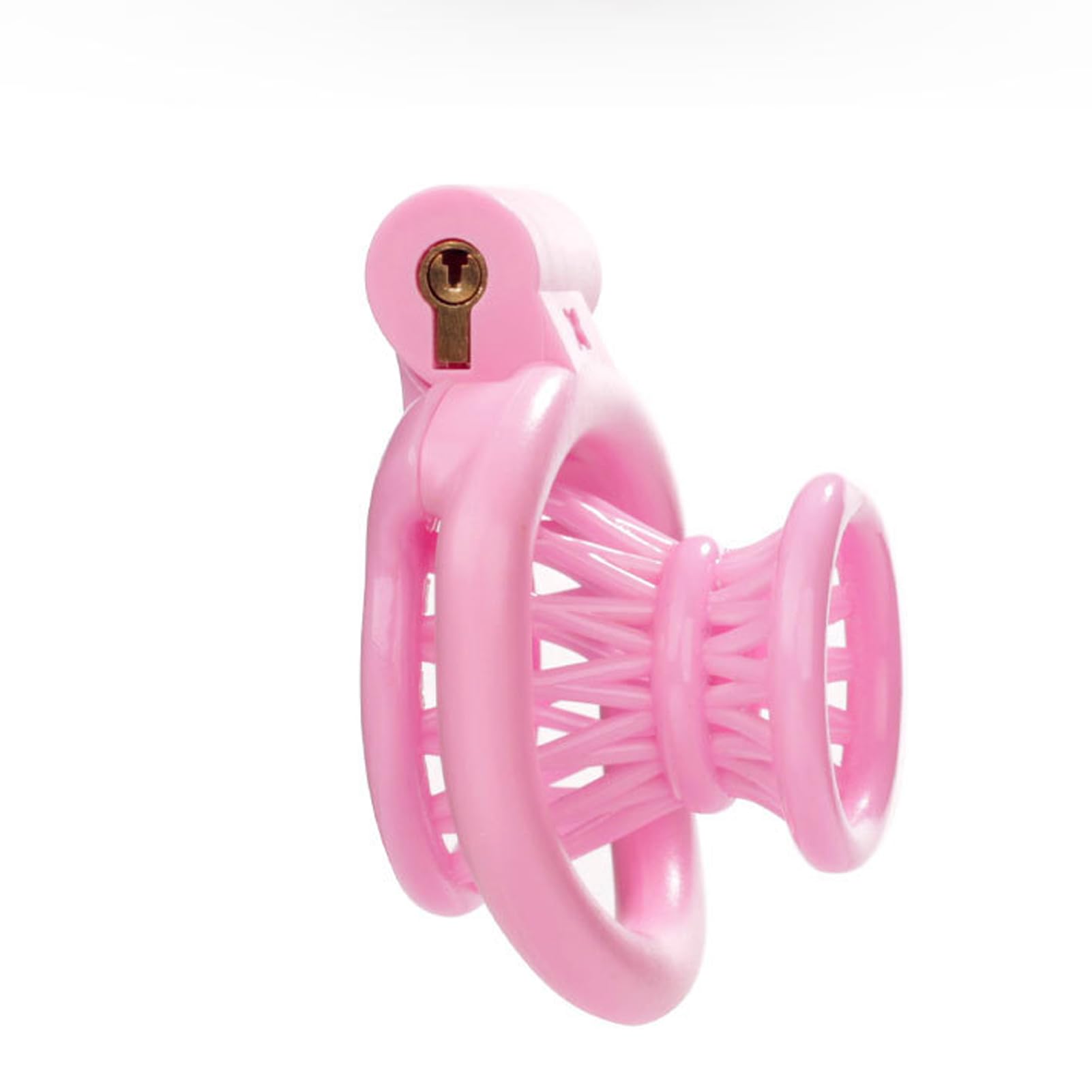 Chastity Cage Uomo Gabbia Pene Sissy Cintura Di Castità Maschile Cock Cage Erotitici Sexy Per Coppie (Pink)