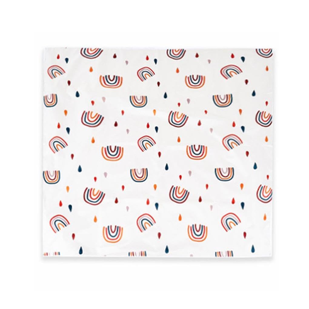 Lot de 3 tapis de chaise de salle à manger pour bébé - Antidérapant - Multifonctionnel - Anti-saleté - Imperméable - Motif géométrique - Tapis rampant pour pique-nique