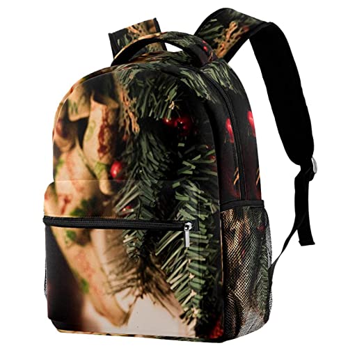Sac à dos haute capacité femme avec motif sapin de Noël
