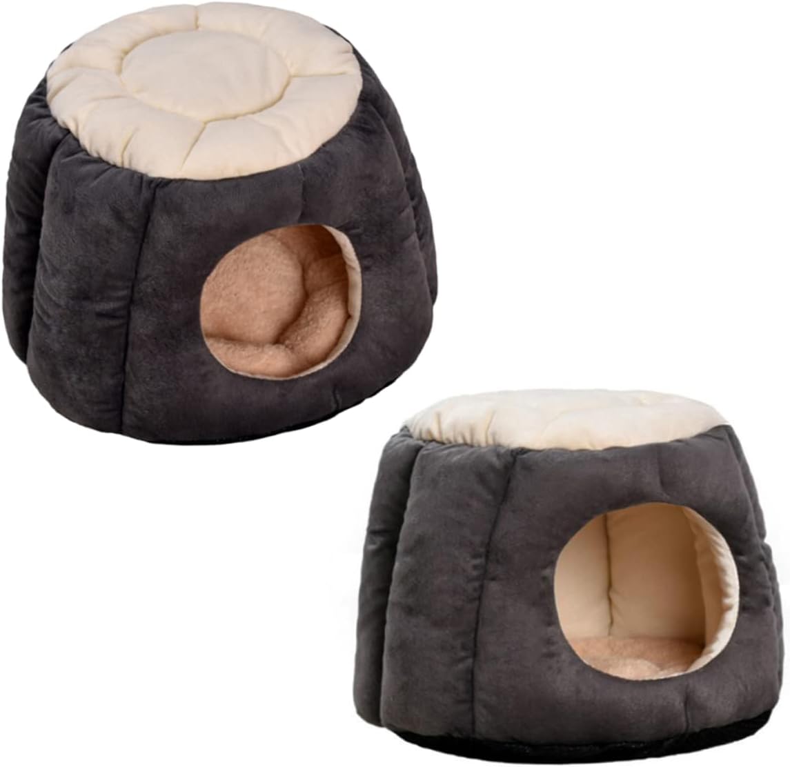 SUPVOX Pet Warm House Dog House Dog Tent Round Dog Beds for Medium Dogs Pp Cotton Plush Pet Nest m