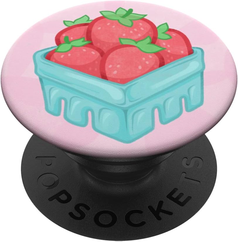 PopSockets Phone Grip – Strawberry Basket PopSockets PopGrip for MagSafe