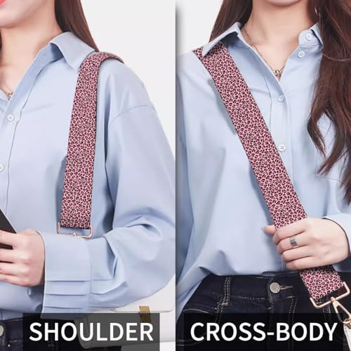 Image of Purse Strap Replacement Crossbody, 3.8cm Wide Shoulder Strap Adjustable Replacement Belt Gold Buckle