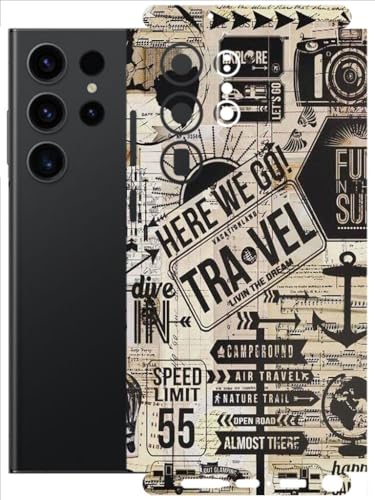 Image of AtOdds - Full Body Back Screen Guard Protector Film - Lamination Wrap Skin Sticker Compatible with Samsung Galaxy S23 Ultra (5G) | Scratchproof Matte Finish (Explore)