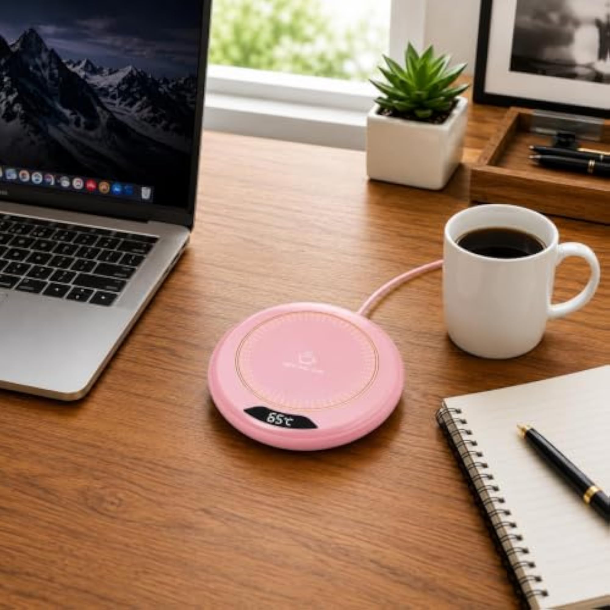 Electric Coffee Mug Warmer for Desk, USB Cup Heater with Adjustable Temperature