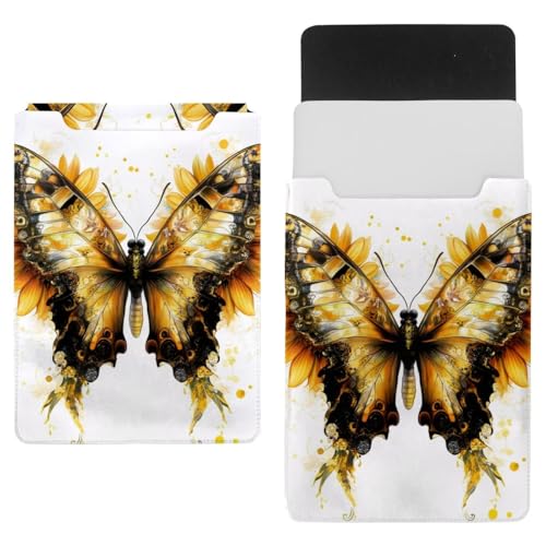 Housse ordinateur 13,8 x 10,2 pochette PC portable papillon velours hollandais