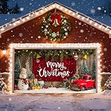 Amplia aplicación: puedes colgar el telón de fondo de Navidad en la puerta del garaje, patio, jardín, parques, hogar, pared, etc. Adecuado para nuestras fiestas de Navidad y Año Nuevo, fiestas de cumpleaños, baby showers, celebraciones de vacaciones y otros eventos; también se puede utilizar para manteles, cortinas, fondos de cabina de fotos