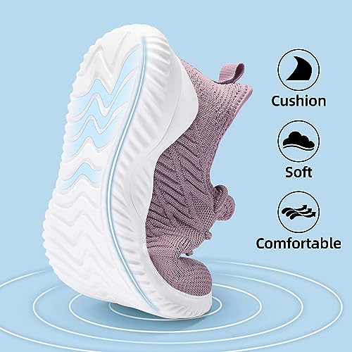 Image of PPQ Womens Slip On Walking Shoes,Memory Foam Lightweight Comfort Casual Workout Shoes,Yoga Or Tennis Or Running Sneakers