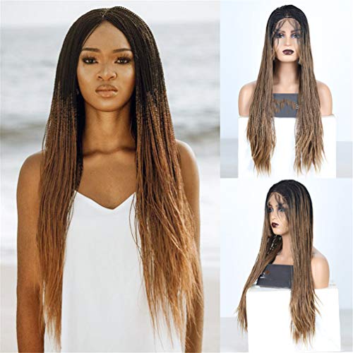 Perruque synthétique avant de lacet : la solution pour cheveux bruns