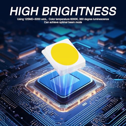 Sephile SEP97 4 Pcs Car H3 Fog Lamp, 12Smd-5050 Chip High-Bright Anti-Fog And Waterproof Light Bulb thumb #2