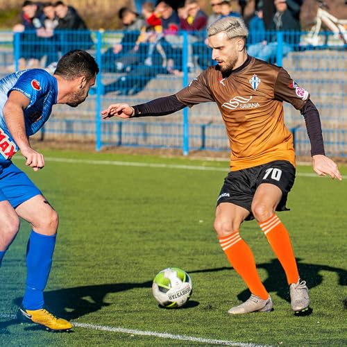 AOPRIE Baseball Socks Bulk Sport Athletic Socks Youth Knee High Long Tube Softball Football Soccer Team Sock Unisex Adult Women Man Orange, 4 Pack2