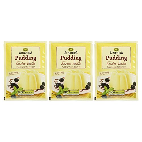 Alnatura Bio Pudding Vanille glutenfrei, 3 Beutel, 120g