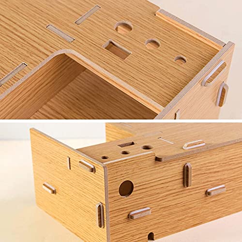 Base para computadora y monitor elevadora HBJWOV Natural miniatura 6