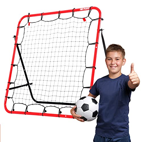 Soccer Rebounder, Kickback Rebound Net 3.3X3.3FT Football Training