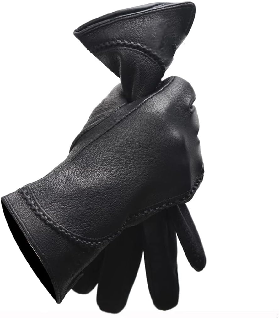 Warm Winter Gloves Female Warm Leather Gloves