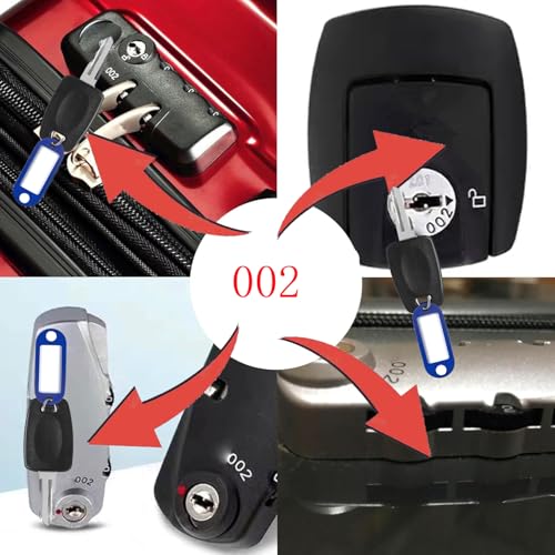 Image of 4PCS Luggage Keys 007 002 for Luggage Locks Suitcase Padlock (4PCS 002Key)