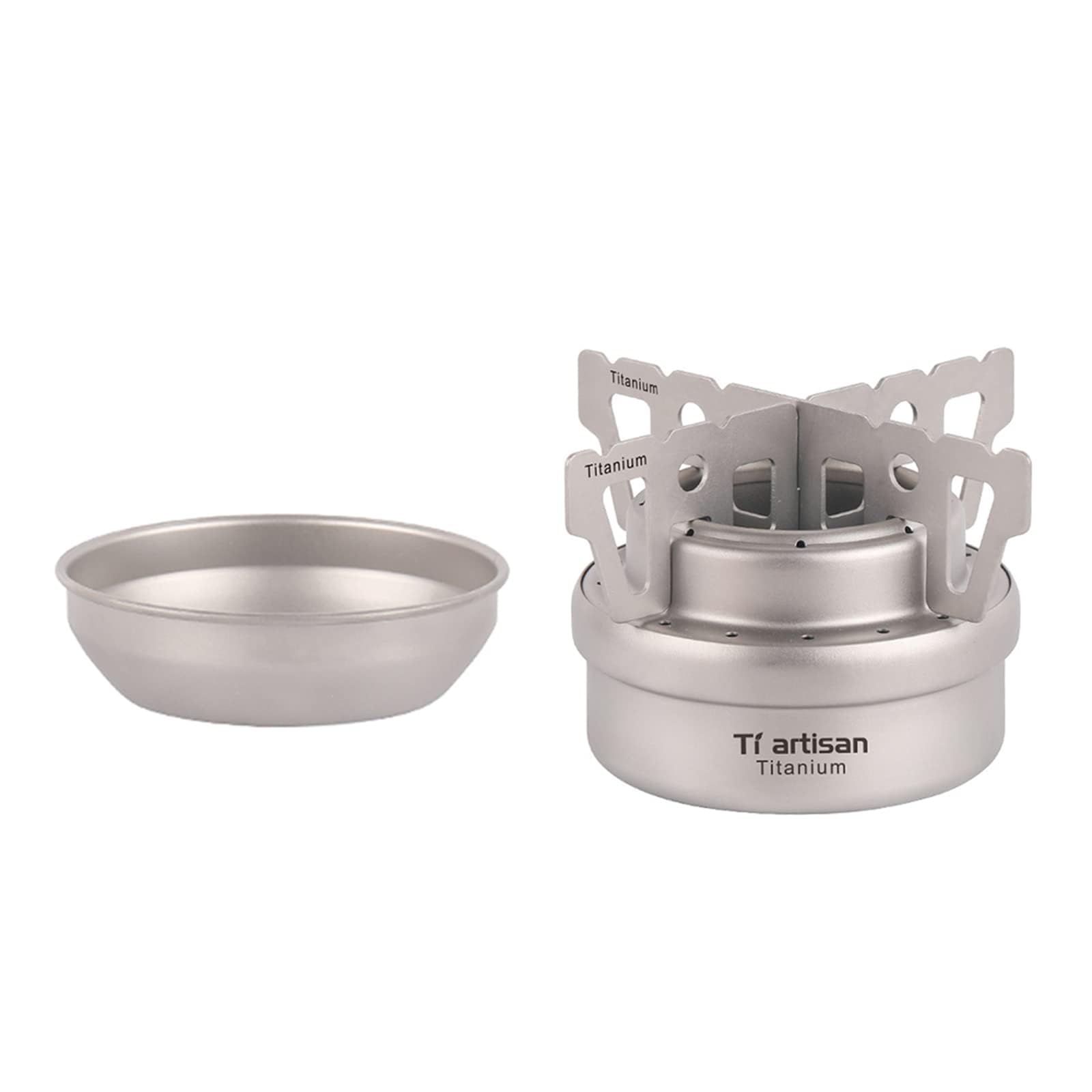 Amazon | Ti artisanチタンアルコールストーブはスタンドカバー付き