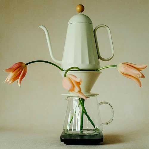 Miniatura 5 de watchget Jarra de café de vidrio de 16.9 fl oz/17 oz – Servidor de café de borosilicato fino resistente al calor, cafetera transparente para verter