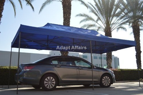 Image of Invezo Outdoor Gazebo Canopy Tent 10 x 20 feet (Blue, Premium (47 KGS))