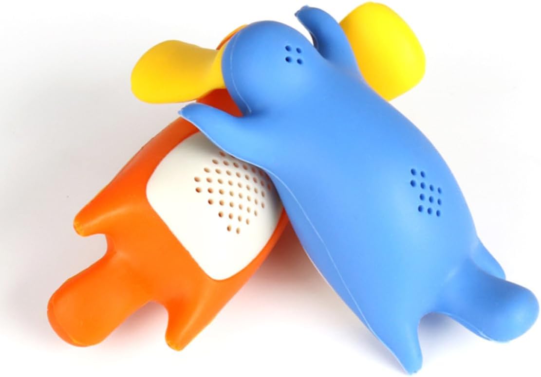 Silicone Tea Infuser Strainer with Fine Slots, Cartoon Bird Design image 3