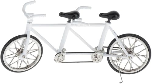Miniatura 7 de Gazechimp Mini bicicleta - Modelo de bicicleta tándem de metal hecho a mano (escala 116) - Regalo creativo decorativo de juguete - Seleccionar