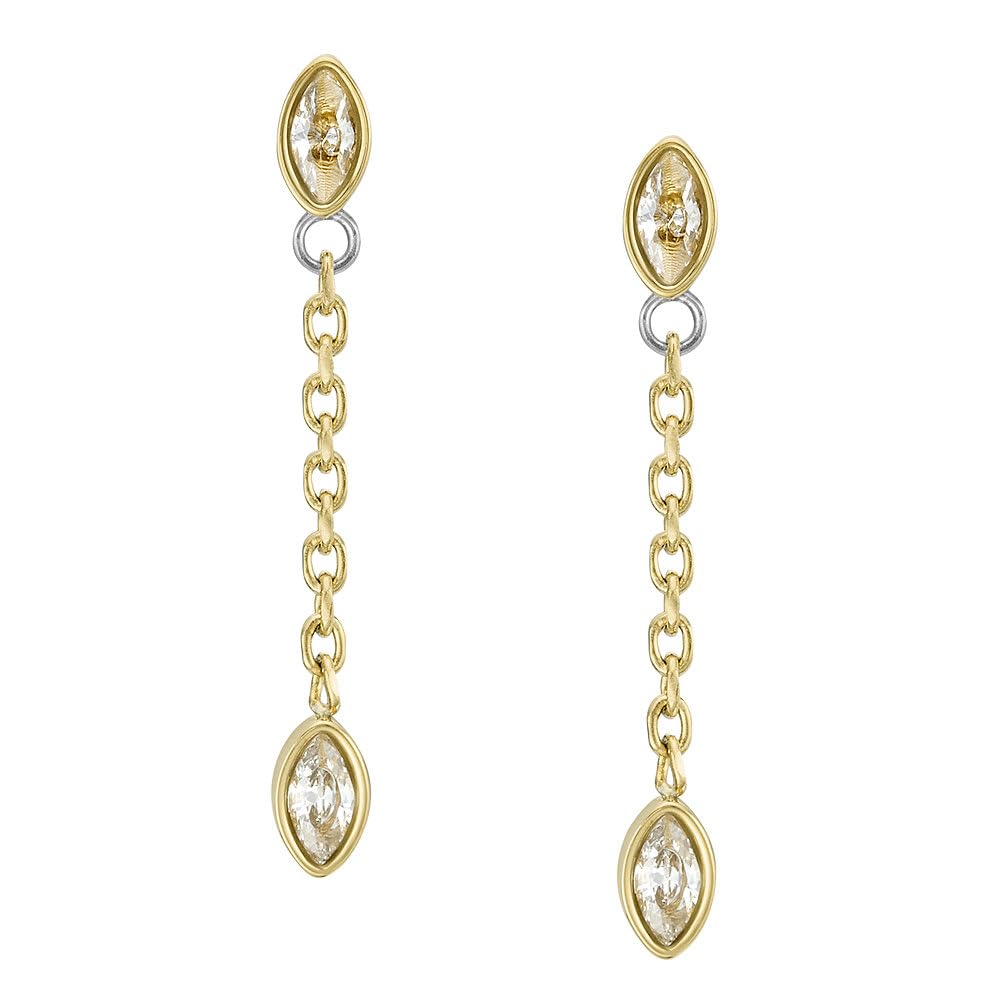 Fossil Women's Gold tone Stainless steel with post/stud closure Earrings