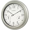 La Crosse Technology WT-3181PL-Q Quartz Time Analog Indoor/Outdoor Wall Clock, 18