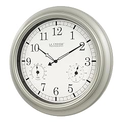 La Crosse Technology WT 3181 PL Q Quartz Time Analog Indoor/Outdoor Wall Clock, 18 " product