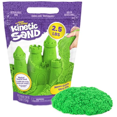 Kinetic Sand 2.5lb Green Amazon Exclusive Moldable Sensory Toys Ages 3+
