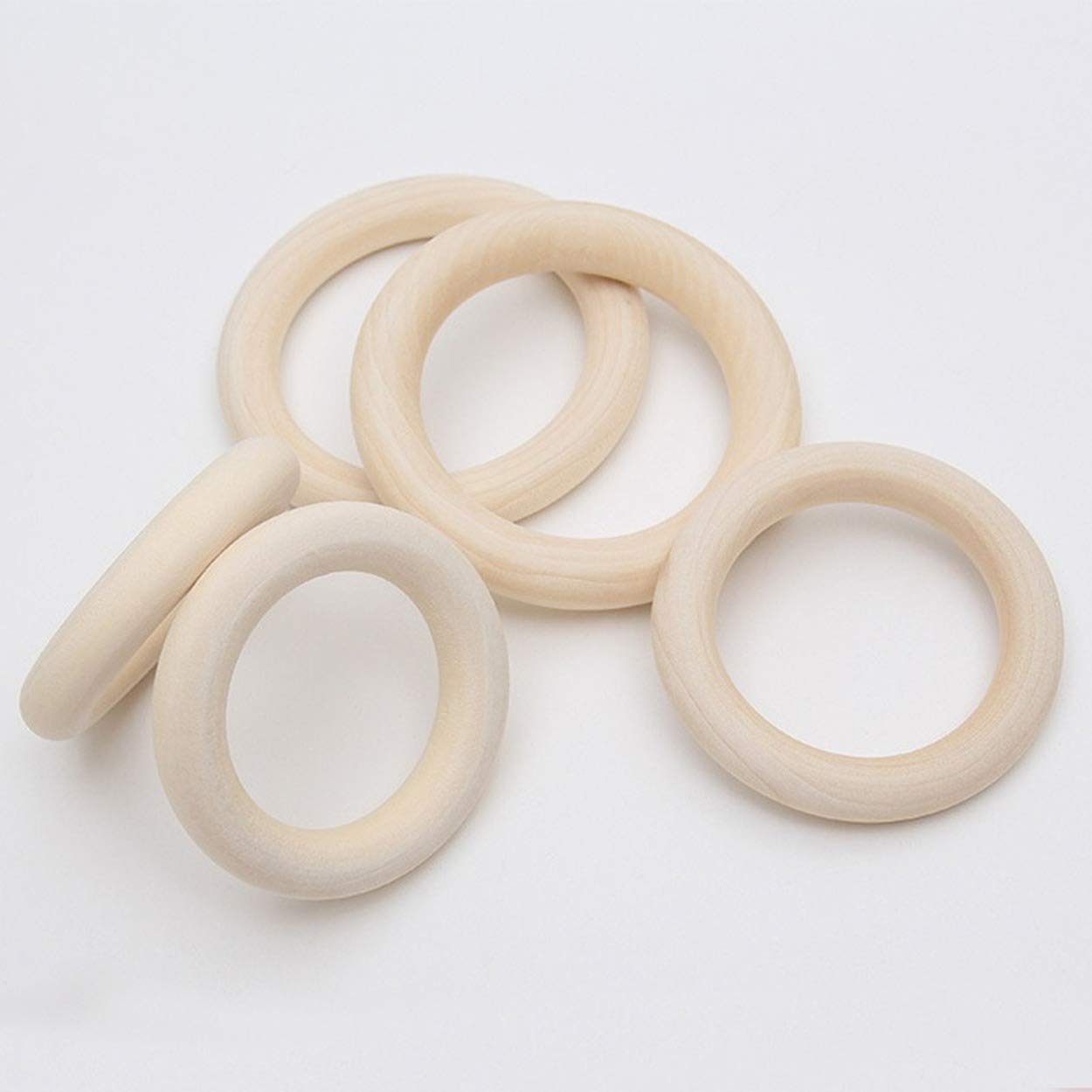 Amazon | 木製リング ウッドリング サークルリング 未塗装 木の輪 手