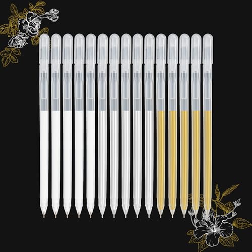 SMOOTHERPRO White Gold Silver Gel Pen Set, Multicolor, 0.6mm